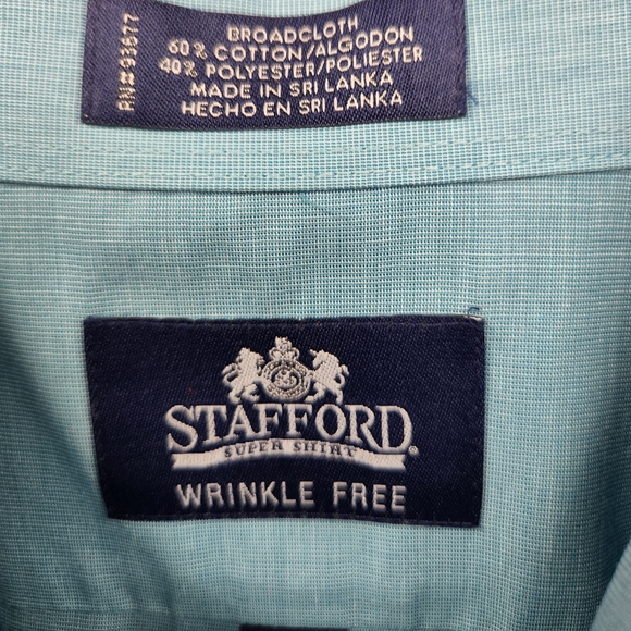 Stafford Dress Shirt 17.5  36/37 - Picture 3 of 7